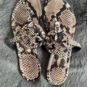 Tory Burch Snake Print Sandals size 9